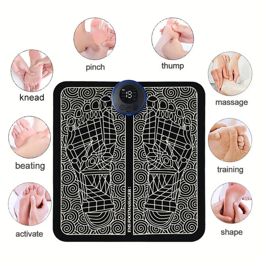 Electric Foot Massager Pad Neck Massage Set