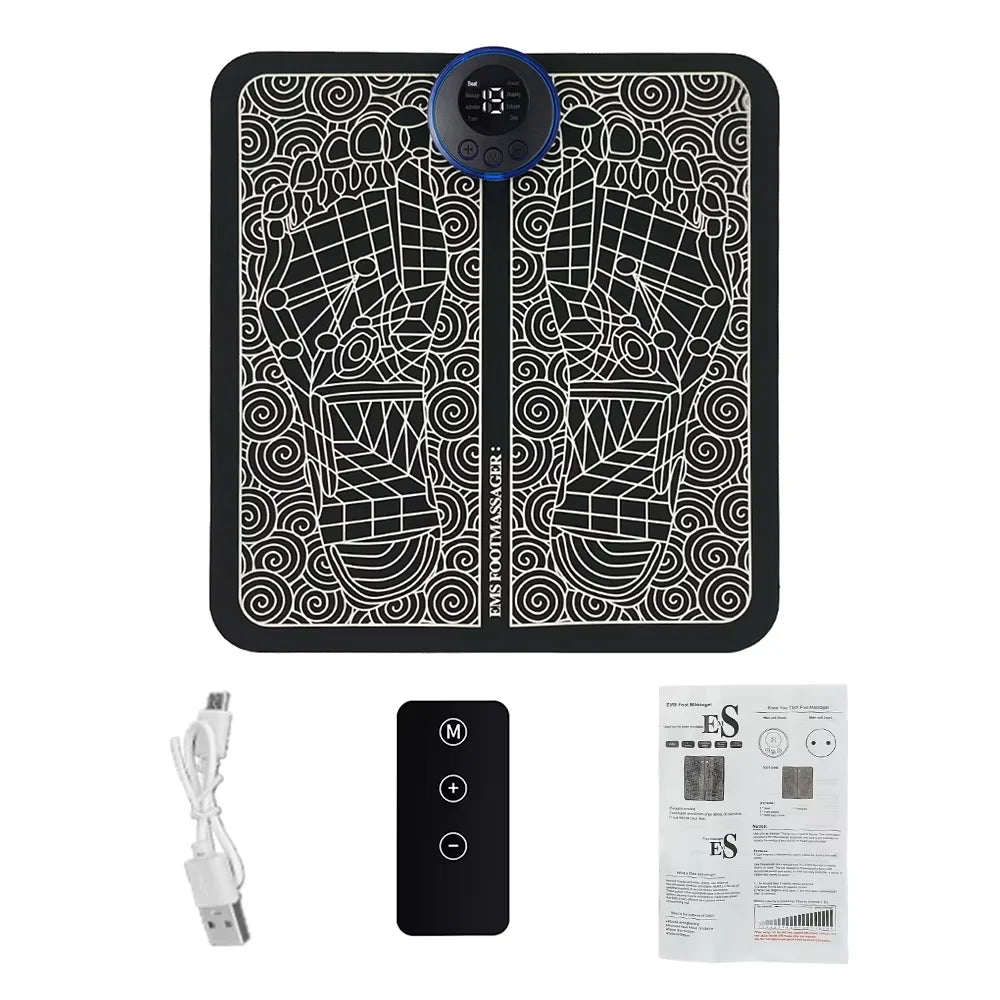 Electric Foot Massager Pad Neck Massage Set