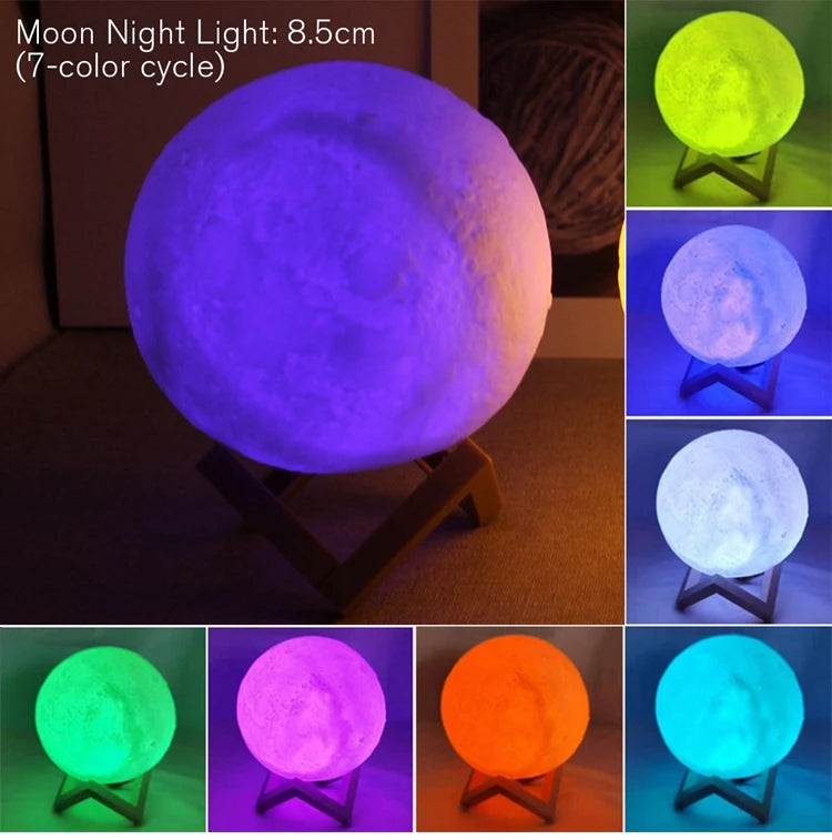 Moon Lamp LED Night Light Battery Powered