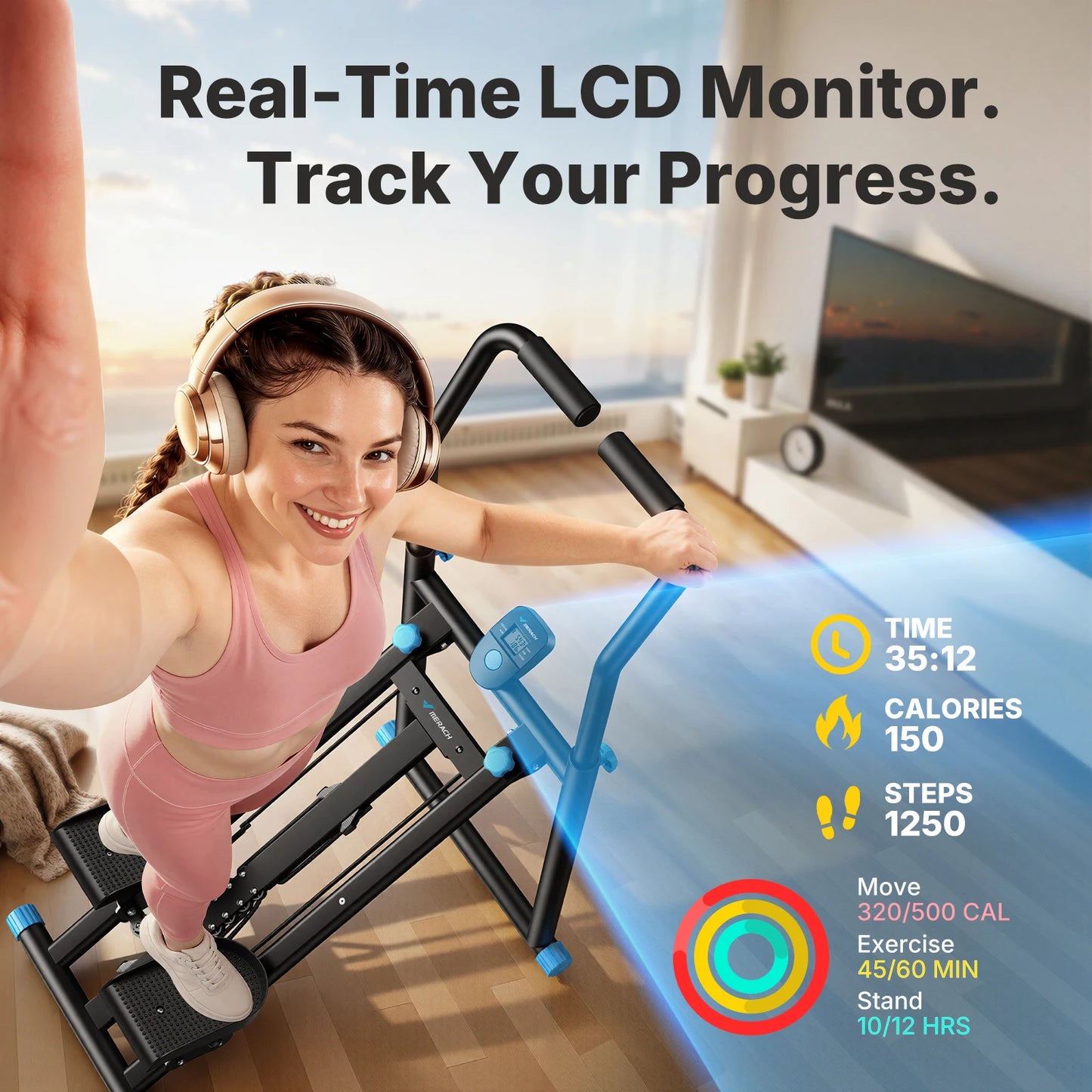 MERACH Stair Stepper Foldable Full Body Workout