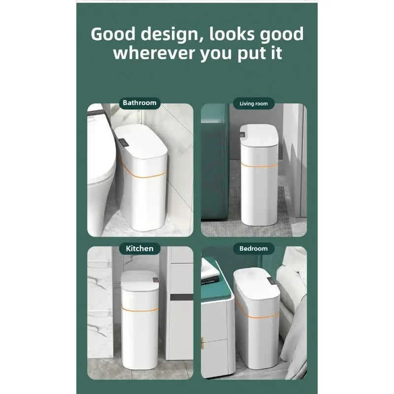 Intelligent sensor trash can - Home opening lid type