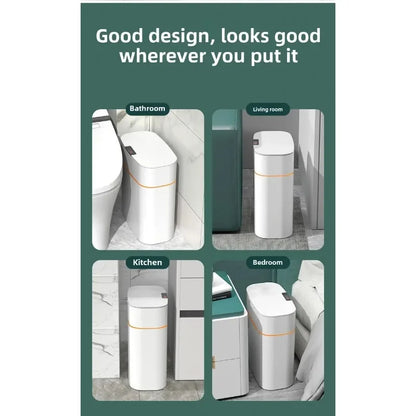 Intelligent sensor trash can - Home opening lid type