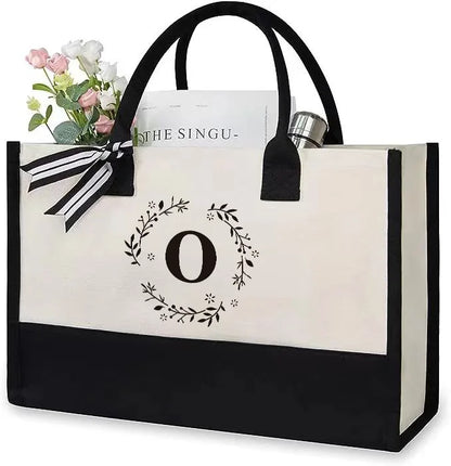 Canvas Tote Bag Letter Birthday Wedding Gift Personalized