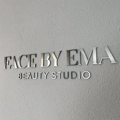 Custom Logo Wall Sign 3D Laser Cut Beauty Salon