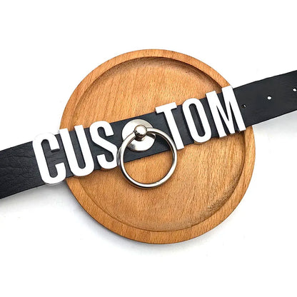Sexy Punk Large Ring Pendant Customized Letters