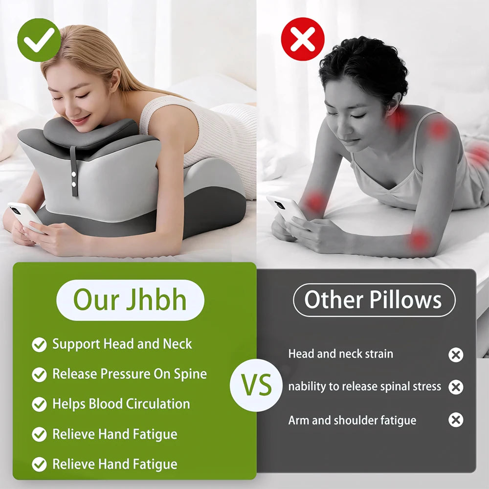 Multifunctional Memory Foam Prone Reading Pillow