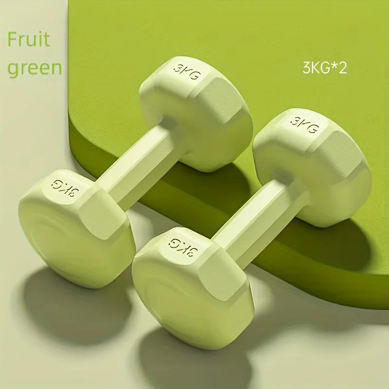 2pc 1kg Women's Dumbbell Set Home Gym Yoga