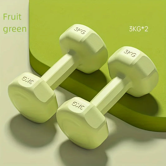 2pc 1kg Women's Dumbbell Set Home Gym Yoga