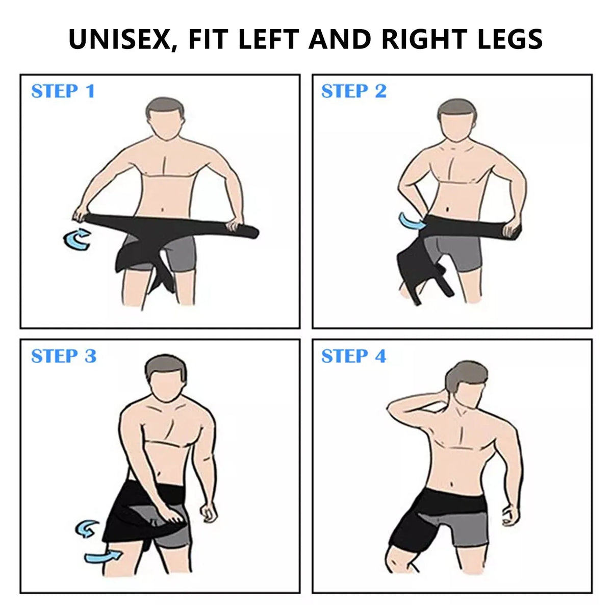 Waist And Leg Support Straps Adjustable Groin Compression