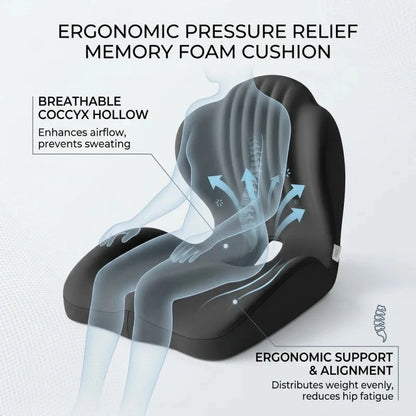 Ergonomic Memory Foam Seat Cushion