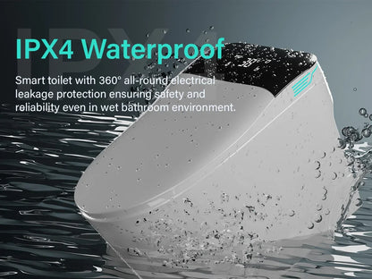 Elongated Smart Toilet with Bidet Built in