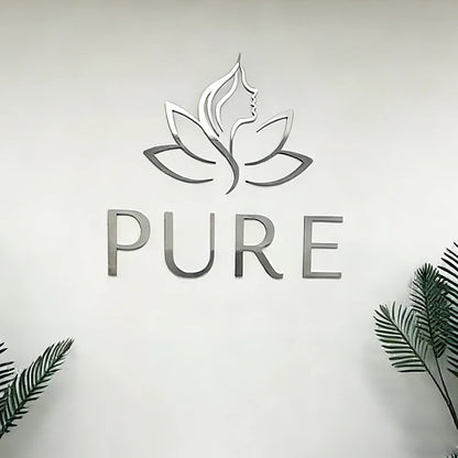 Custom Logo Wall Sign 3D Laser Cut Beauty Salon