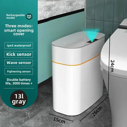Intelligent sensor trash can - Home opening lid type