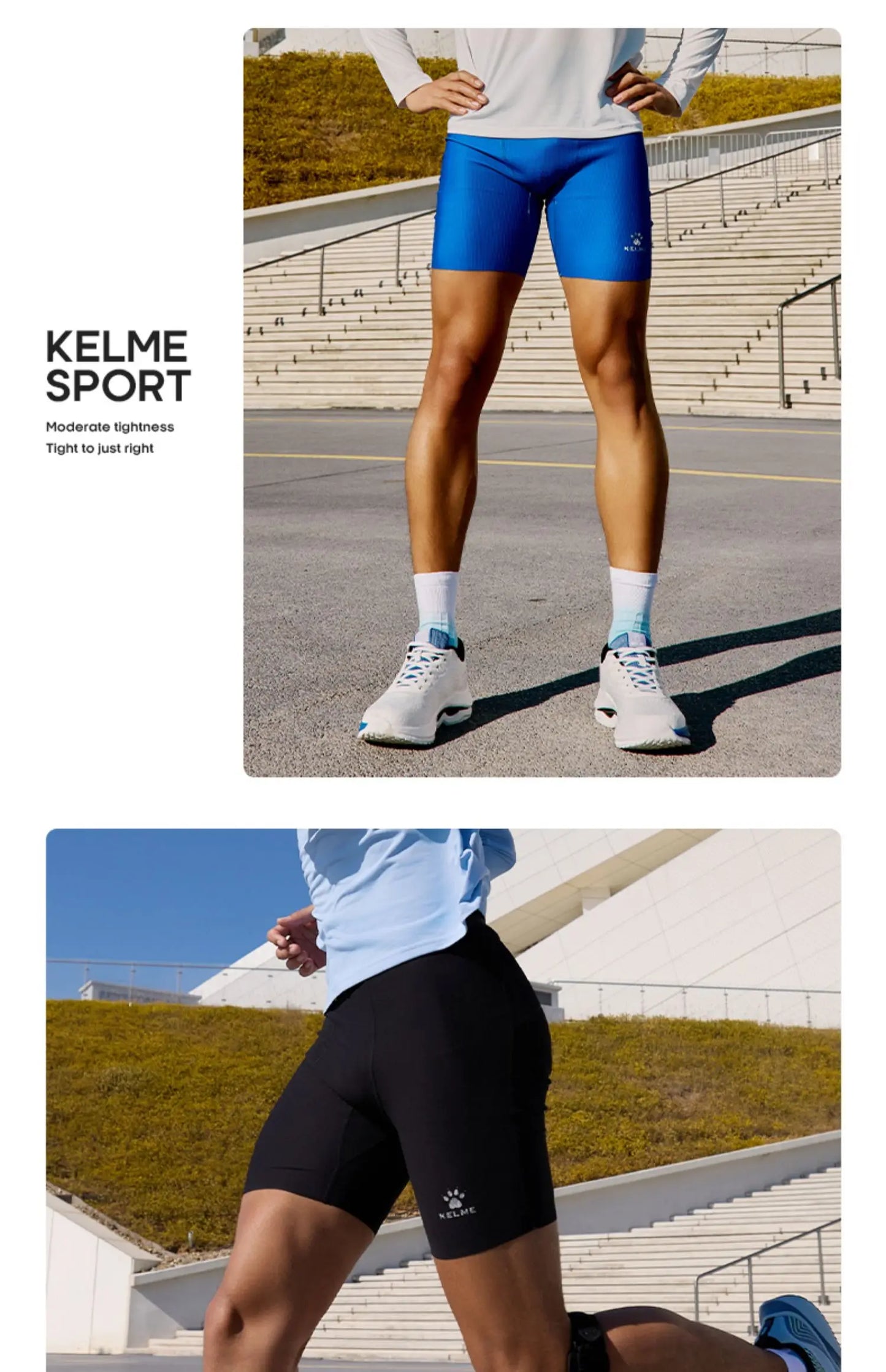 Kelme Men's Speed Dry Running Tight Shorts sports