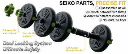 Adjustable Weight Set 44 Lbs, 4-in-1 Dumbbell Set