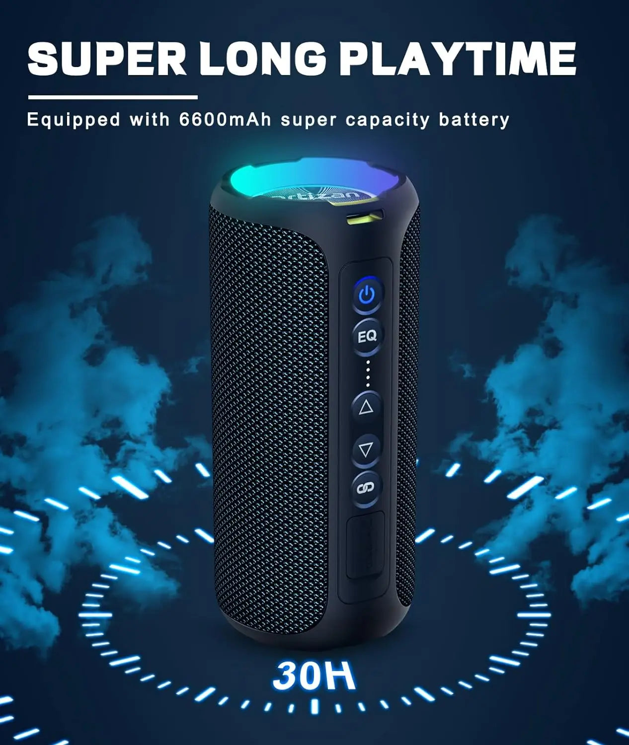 Ortizan Bluetooth Speakers 40W Enhanced Bass