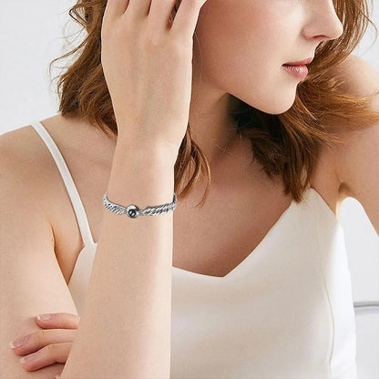 Bracelet with Photo Inside Personalized Photo Bracelet
