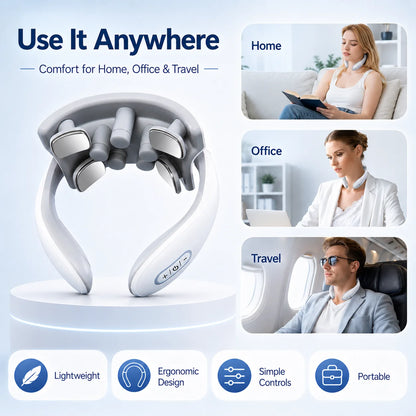 Smart Neck Massager for Adults, 5 Massage Modes