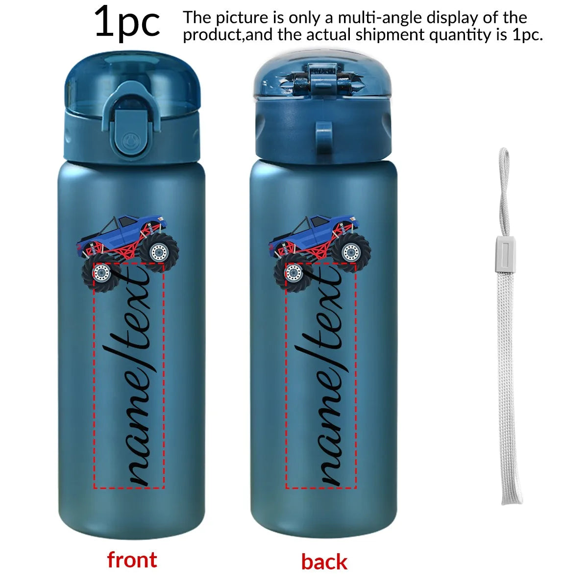 1pc Customized Cartoon Sports Water Bottle