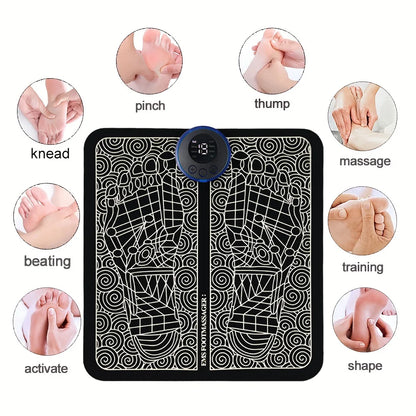 Electric Foot Massager Pad Neck Massage Set
