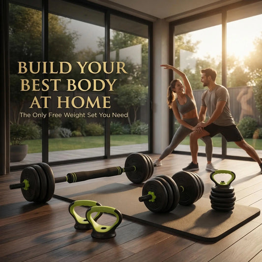 Adjustable Weight Set 44 Lbs, 4-in-1 Dumbbell Set