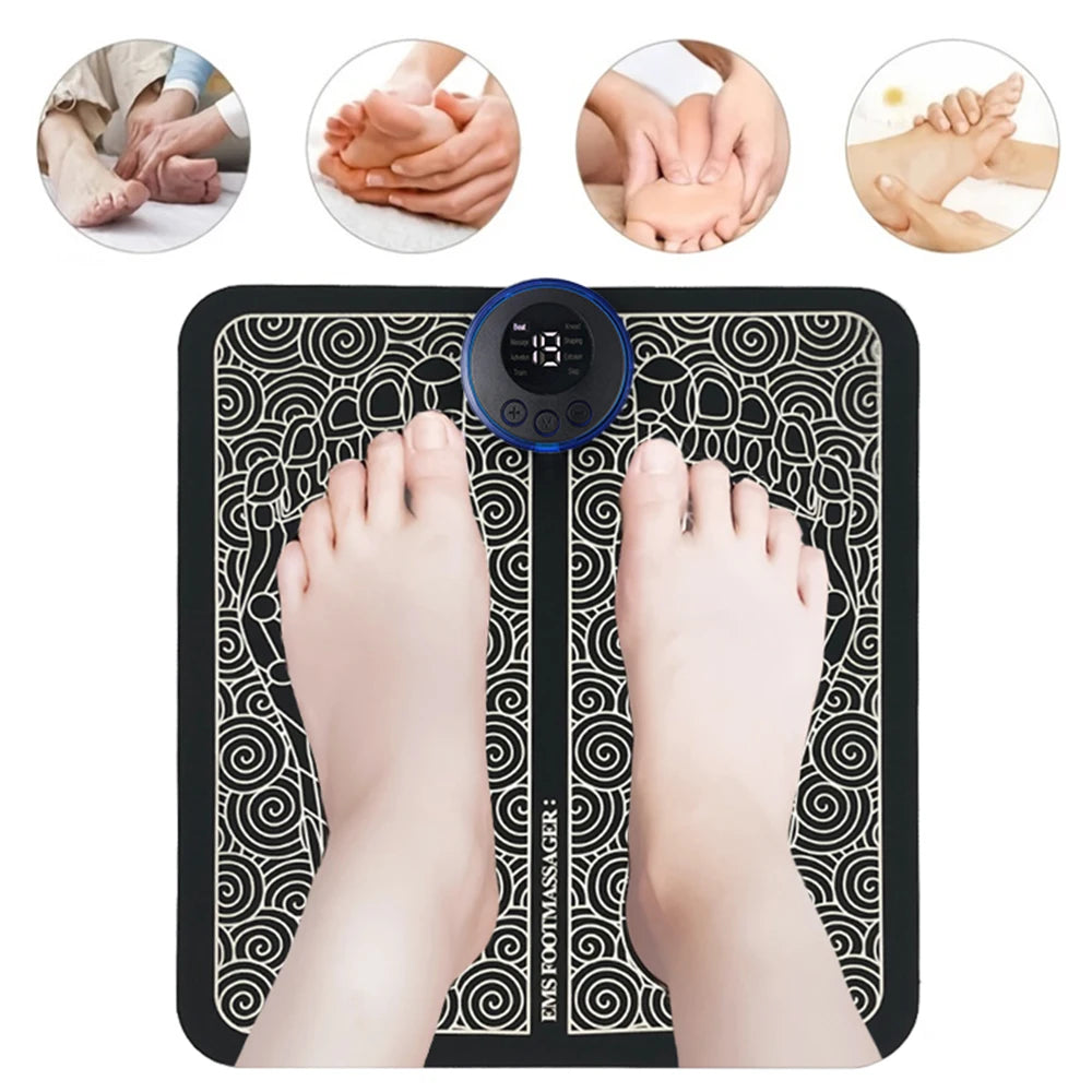 Electric Foot Massager Pad Neck Massage Set