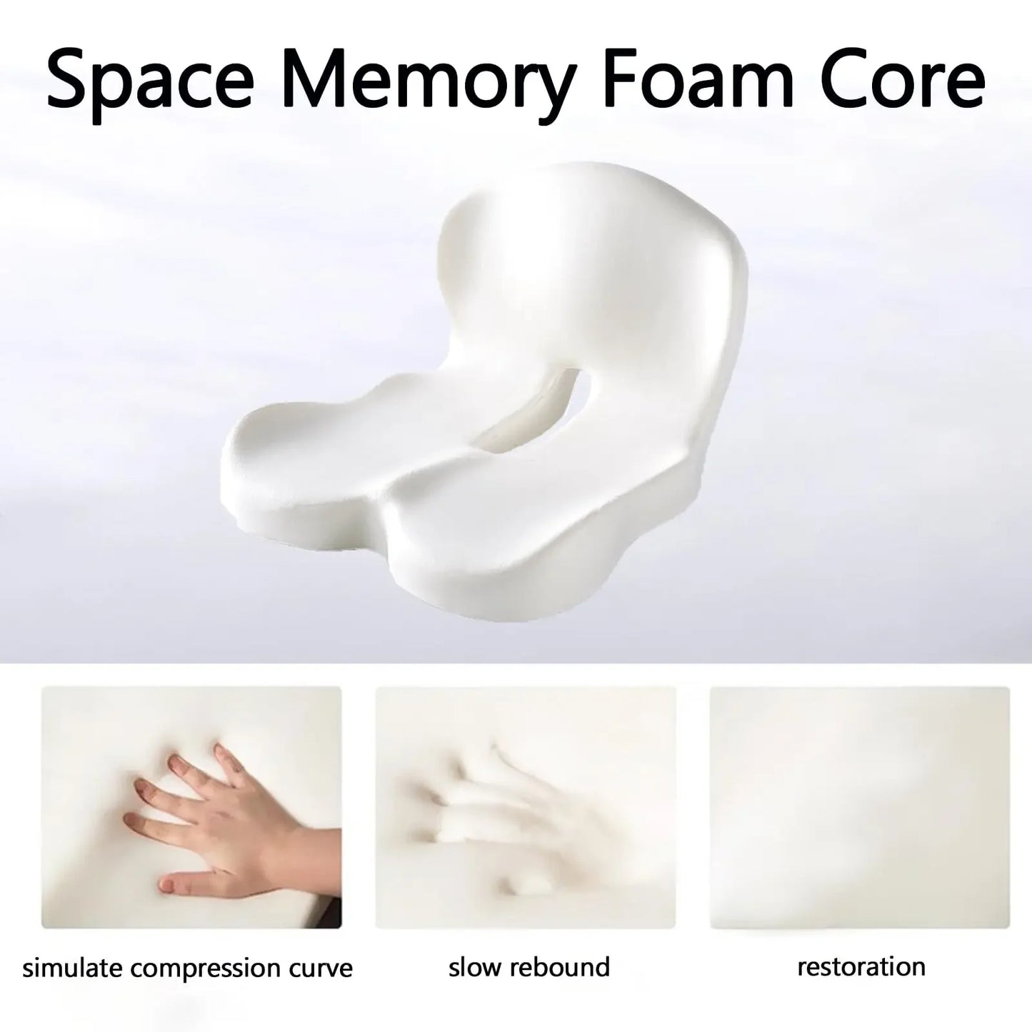 Contoured Ergonomic Lumbar Back Support Seat