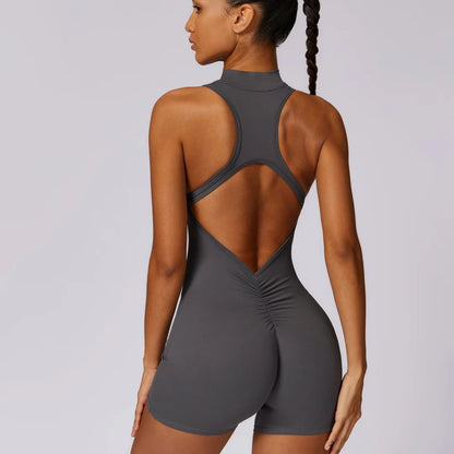 Solid Soft Backless Back Waist Scrunch Yoga
