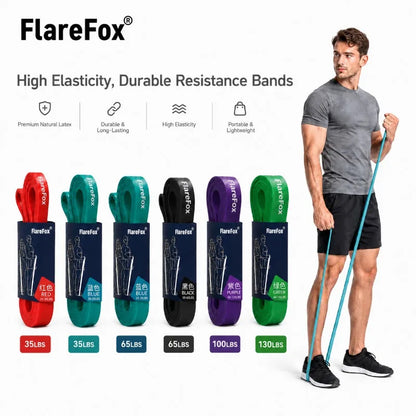 FlareFox Multiple Resistance Bands Set Pull-up