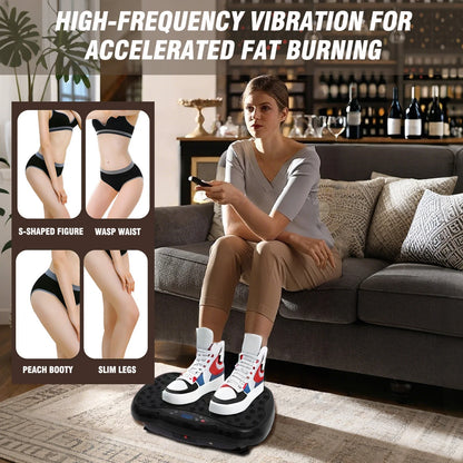 Full-Body Vibration Platform Exercise Machine Training