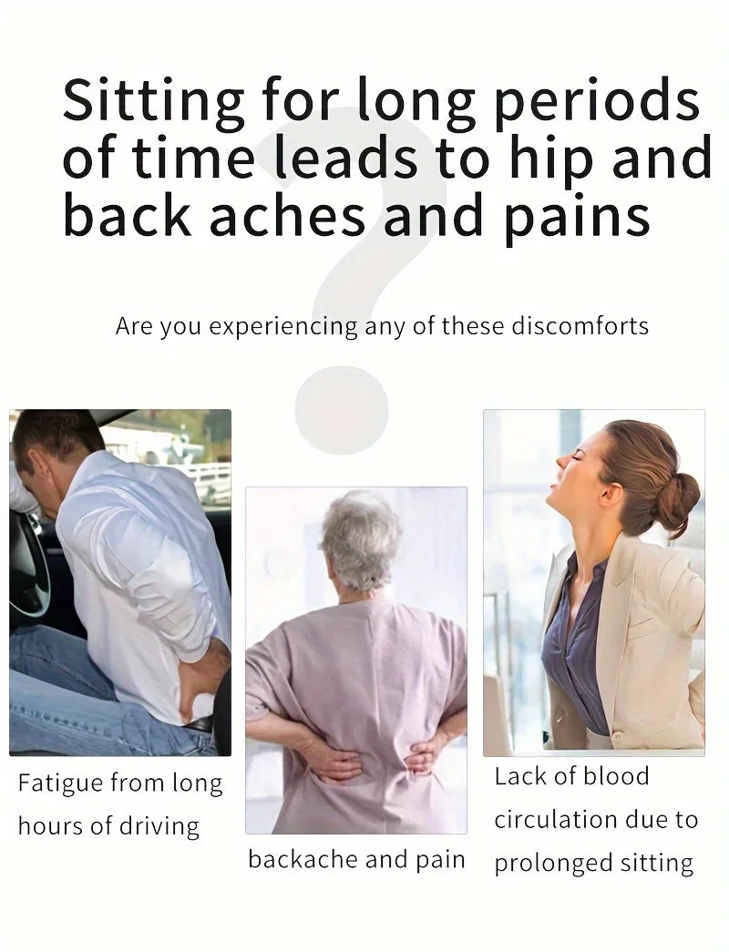 Contoured Ergonomic Lumbar Back Support Seat