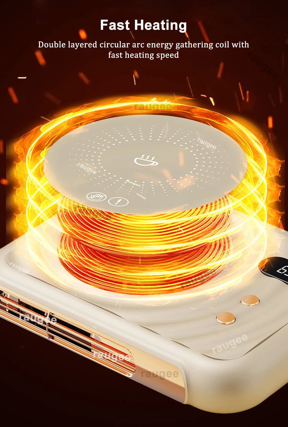 Electric Cup Warmer Cup Heater 2 in 1 coffee + tea