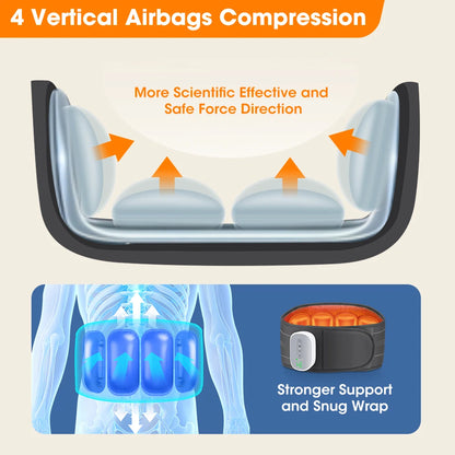 Cordless Heating Waist Belt with 3 Airbag Decompression
