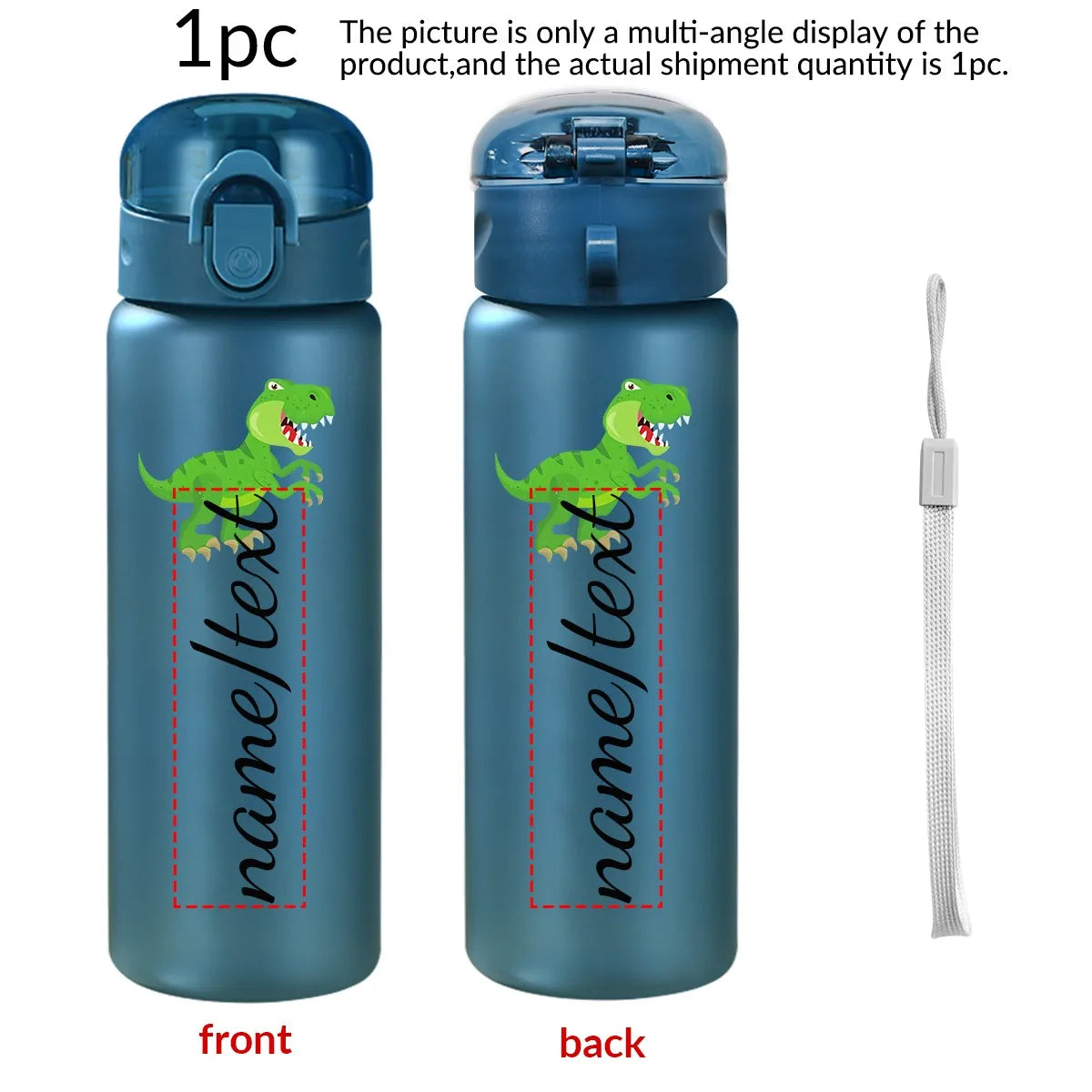 1pc Customized Cartoon Sports Water Bottle