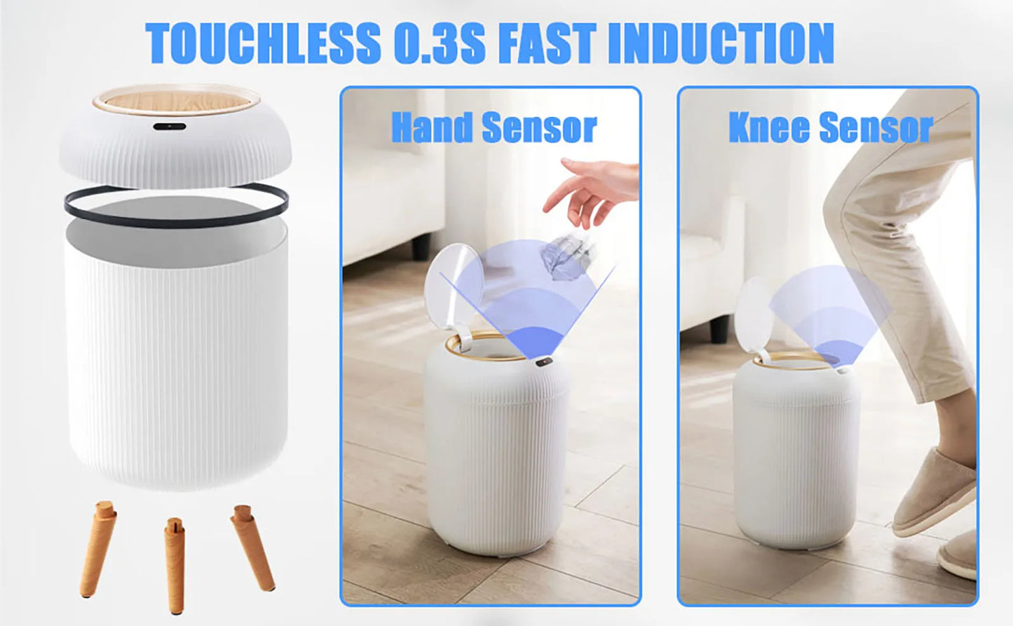 New Smart Dustbin with Lid Automatic Sensor