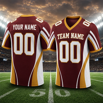 Custom Name Team Name Number V Neck