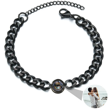 Bracelet with Photo Inside Personalized Photo Bracelet