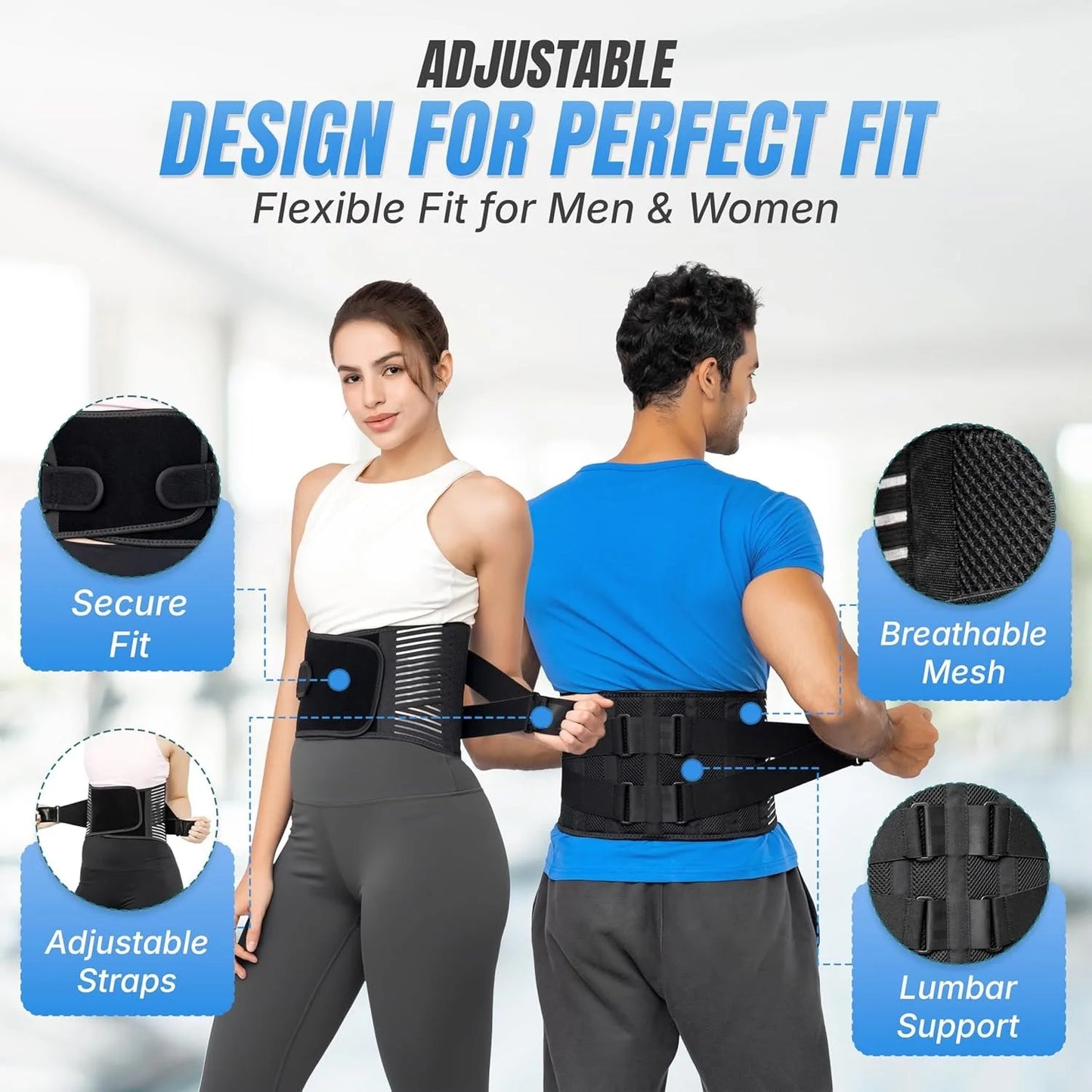 Back Brace for Lower Back Pain Relief