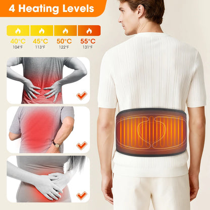 Cordless Heating Waist Belt with 3 Airbag Decompression