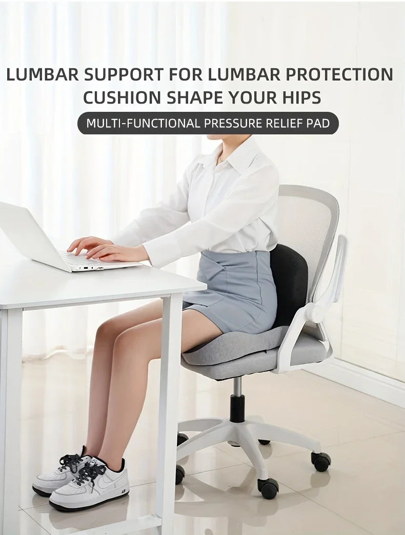 Contoured Ergonomic Lumbar Back Support Seat