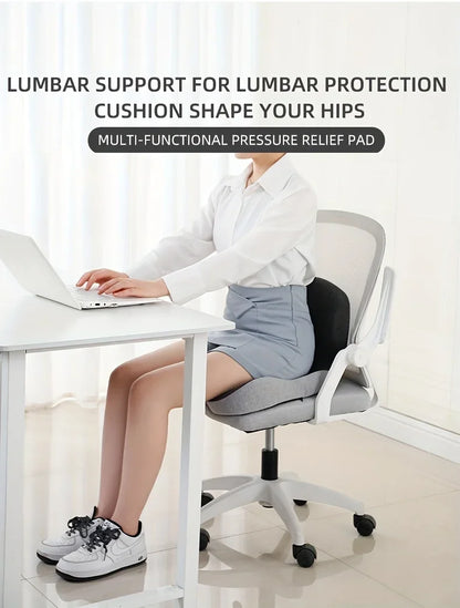 Contoured Ergonomic Lumbar Back Support Seat