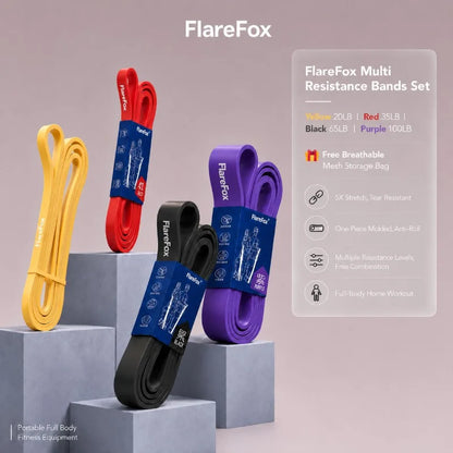 FlareFox Multiple Resistance Bands Set Pull-up