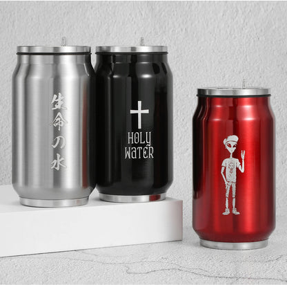 Custom LOGO Name Coffee Thermos Cup Water Bottle