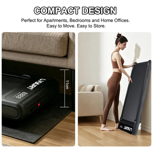 LVYUAN Walking Pad Treadmill 2HP Under Desk EQI_V5