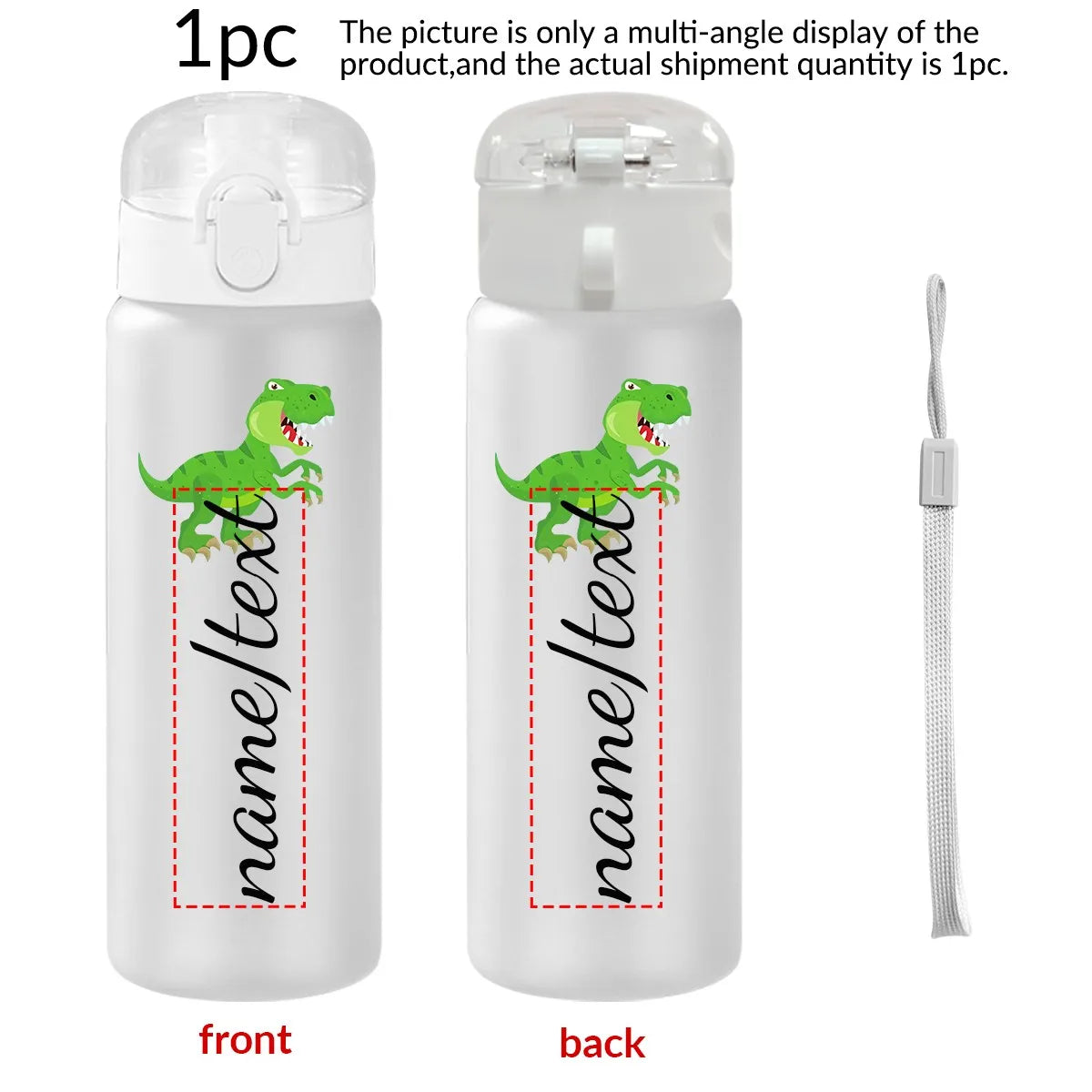 1pc Customized Cartoon Sports Water Bottle