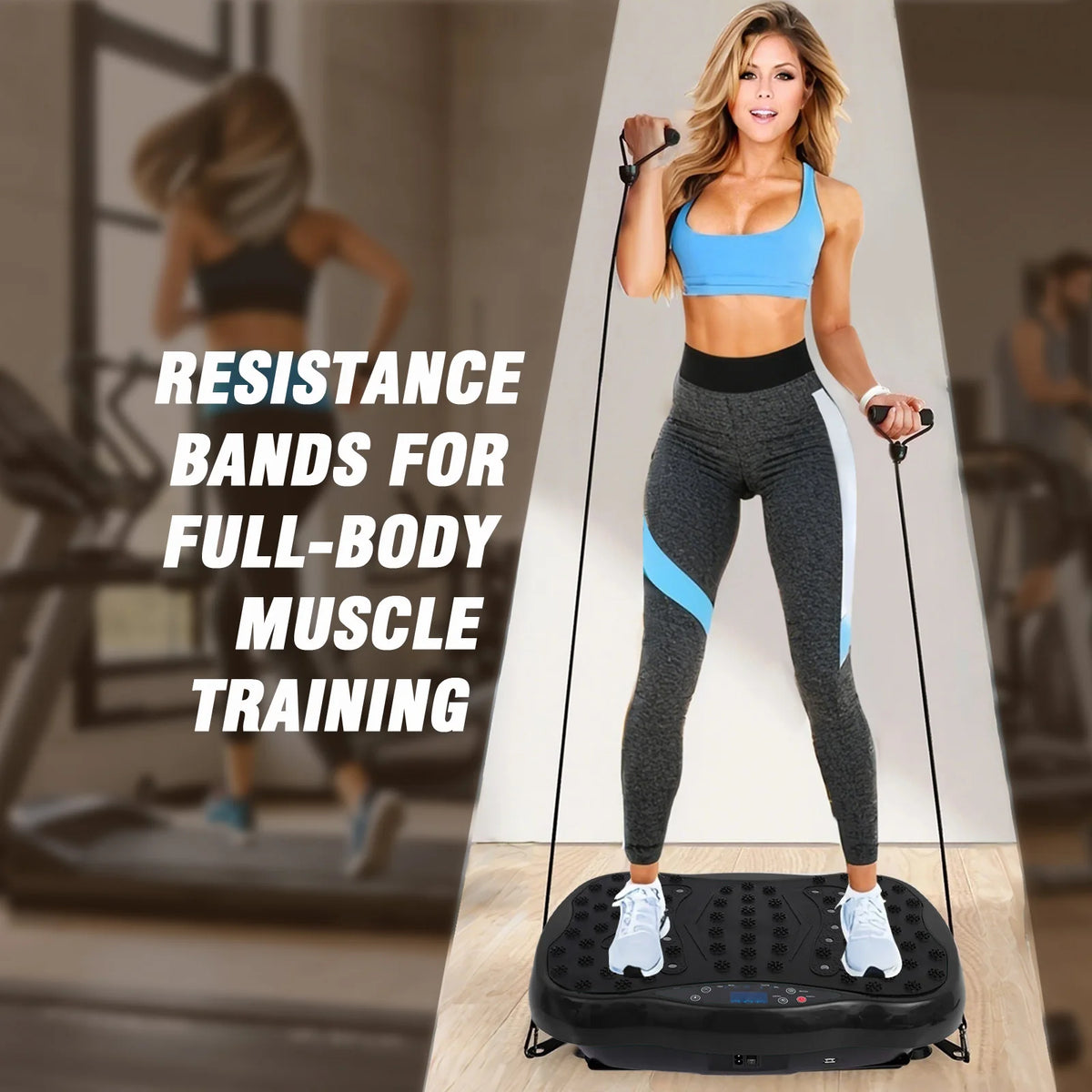 Full-Body Vibration Platform Exercise Machine Training