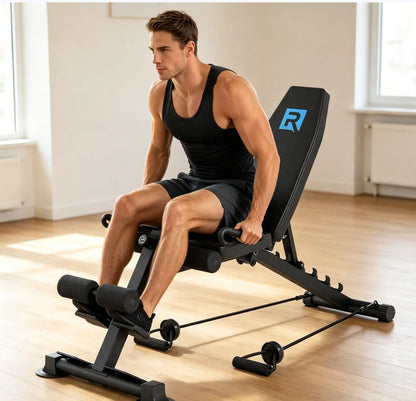 Thick Square Steel Triangular Frame Workout Bench