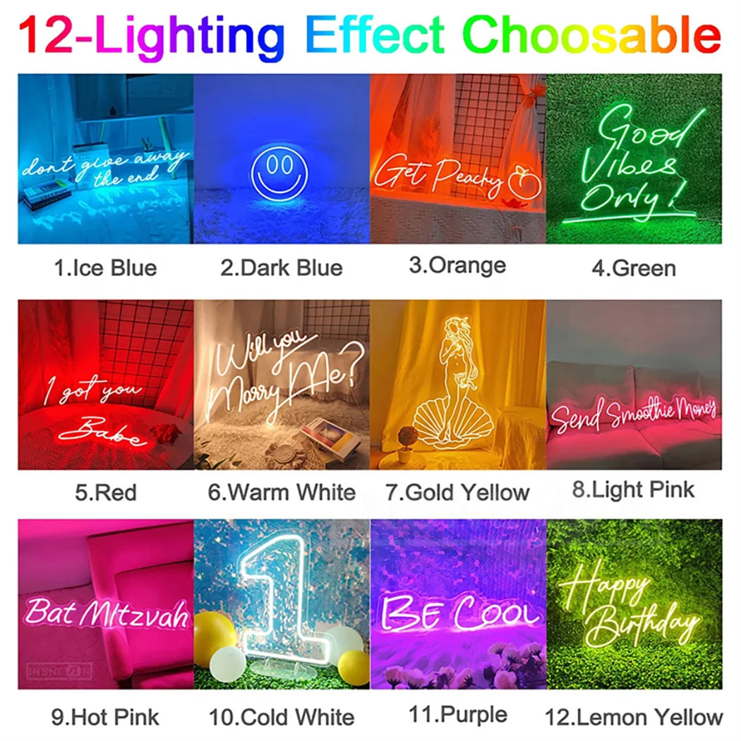 Custom LED Neon Sign Personalized Name