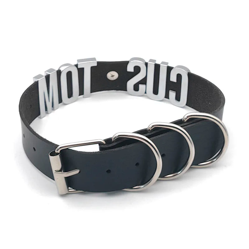 Sexy Punk Large Ring Pendant Customized Letters