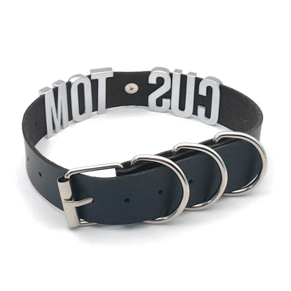 Sexy Punk Large Ring Pendant Customized Letters